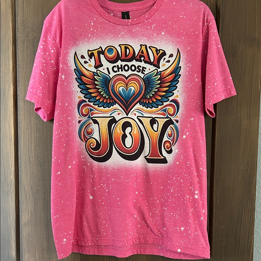 Gildan Pink 'Today I Choose Joy' Graphic Tee